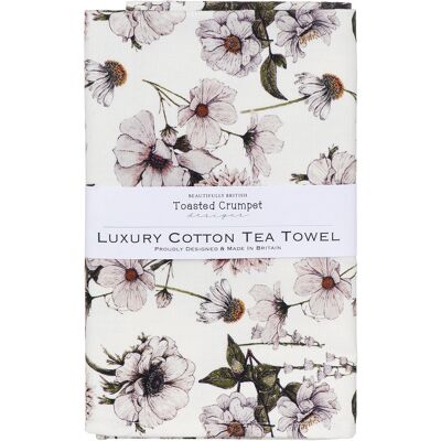 Toasted Crumpet The Blanc Collection White Tea Towel Toasted Crumpet The Blanc Collection White Tea Towel