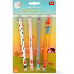 Legami Farm Sweet Farm Set of 4 Erasable Gel Pens Legami Farm Sweet Farm Set of 4 Erasable Gel Pens