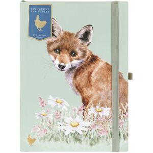 Wrendale Designs 'The Waiting Game' Fox Luxury A5 Notebook Wrendale Designs 'The Waiting Game' Fox Luxury A5 Notebook