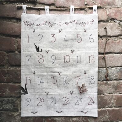 East of India Hand Embroidered Advent Calendar East of India Hand Embroidered Advent Calendar