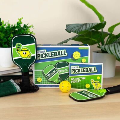 Troppotogo - Tabletop Pickleball Set - 2 paddles - 1 ball - net Troppotogo - Tabletop Pickleball Set - 2 paddles - 1 ball - net
