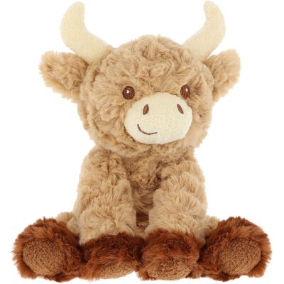 Keel Toys - Keeleco Baby Hamish Highland Cow 15cm - Brown Keel Toys - Keeleco Baby Hamish Highland Cow 15cm - Brown