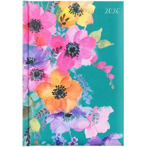 The Gifted Stationery Co Anemones 2026 A5 Padded Diary The Gifted Stationery Co Anemones 2026 A5 Padded Diary