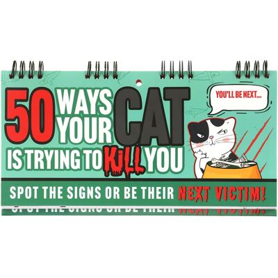 Boxer Books 50 Ways Your Cat is Trying to Kill You Flip Book Boxer Books 50 Ways Your Cat is Trying to Kill You Flip Book
