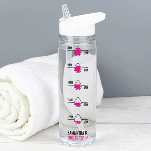 Personalised Memento Company Personalised Pink ‘Hydration Tracker’ Water Bottle Personalised Memento Company Personalised Pink ‘Hydration Tracker’ Water Bottle