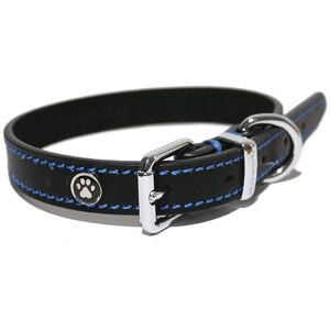 Rosewood Luxury Leather Dog Collar - Extra large - Black Rosewood Luxury Leather Dog Collar - Extra large - Black