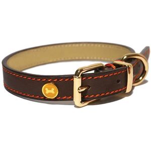 Rosewood Luxury Leather Dog Collar - Extra large - Brown Rosewood Luxury Leather Dog Collar - Extra large - Brown