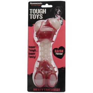 Rosewood Meaty Bacon Takeaway Bone Flavoured Toy Rosewood Meaty Bacon Takeaway Bone Flavoured Toy