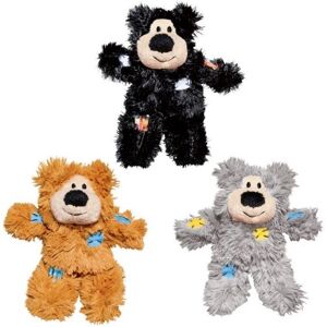 Kong Softies Cat Toy Patchwork Bear Kong Softies Cat Toy Patchwork Bear
