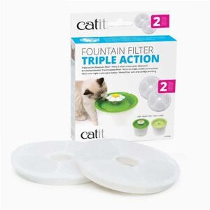 Catit Triple Action Replacement Fountain Filter - 2 Pack Catit Triple Action Replacement Fountain Filter - 2 Pack