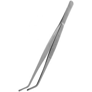 Komodo Angled Stainless Steel Feeding Tongs - 30cm Komodo Angled Stainless Steel Feeding Tongs - 30cm
