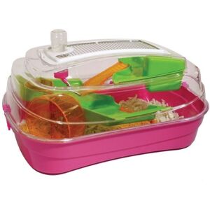 Rosewood Abode Dwarf Hamster & Mice Cage - Hot Pink Rosewood Abode Dwarf Hamster & Mice Cage - Hot Pink