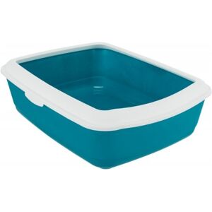 Trixie Classic Cat Litter Tray - Petrol/White Trixie Classic Cat Litter Tray - Petrol/White