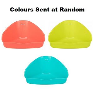 Trixie Small Animal Plastic Corner Litter Tray - Small Trixie Small Animal Plastic Corner Litter Tray - Small