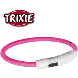 Trixie Safer Life USB Flash Light Ring - Pink - XS- S (35 cm) Trixie Safer Life USB Flash Light Ring - Pink - XS- S (35 cm)