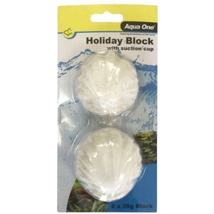 Aqua One Block Holiday Fish Food With Suction Cup 40g Aqua One Block Holiday Fish Food With Suction Cup 40g