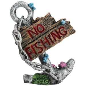 Aqua One Aquarium Ornament - Anchor No Fishing Aqua One Aquarium Ornament - Anchor No Fishing