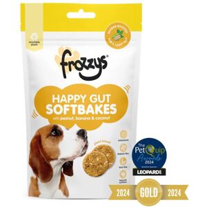 Frozzys Happy Gut Dog Softbakes Treats - Peanut, Banana & Coconut Frozzys Happy Gut Dog Softbakes Treats - Peanut, Banana & Coconut