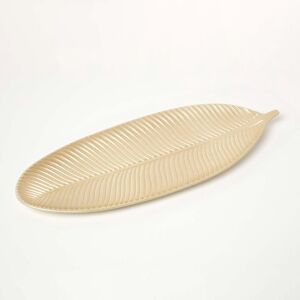 Homescapes Gold Decorative Leaf Coffee Table Tray - Coffee Table Tray Homescapes Gold Decorative Leaf Coffee Table Tray - Coffee Table Tray