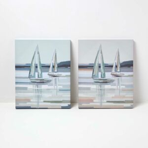 Homescapes Decorative wall art Boats, Design wall decoration Set of 2 Homescapes Decorative wall art Boats, Design wall decoration Set of 2