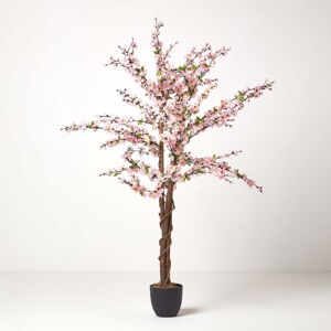 Homescapes Light Pink Artificial Blossom Tree with Real Wood Trunk, 5 Feet Homescapes Light Pink Artificial Blossom Tree with Real Wood Trunk, 5 Feet