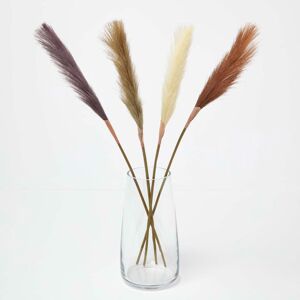Homescapes Artificial Pampas Grass Set of 4 Natural Homescapes Artificial Pampas Grass Set of 4 Natural