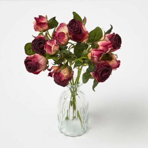 Homescapes Artificial Bouquet of Dried Burgundy Roses Homescapes Artificial Bouquet of Dried Burgundy Roses