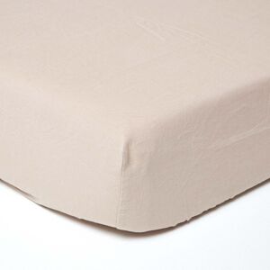 Homescapes Natural Linen Fitted Sheet - King Homescapes Natural Linen Fitted Sheet - King