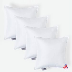 Homescapes 4 Pack Luxury Microfibre Cushion Pad Insert 45 x 45 cm 'Like Down', Hypoallergenic, Machine Washable, Best Bounce-Back, 18 x 18" Homescapes 4 Pack Luxury Microfibre Cushion Pad Insert 45 x 45 cm 'Like Down', Hypoallergenic, Machine Washable, Best Bounce-Back, 18 x 18"