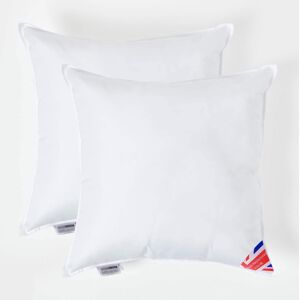 Homescapes 2 Pack Luxury Microfibre Cushion Pad Insert 60 x 60 cm 'Like Down', Hypoallergenic, Machine Washable, Best Bounce-Back, 24 x 24" Homescapes 2 Pack Luxury Microfibre Cushion Pad Insert 60 x 60 cm 'Like Down', Hypoallergenic, Machine Washable, Best Bounce-Back, 24 x 24"