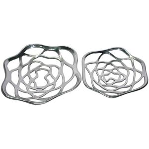 Homescapes Set of Two Floral Decorative Large Bowls Homescapes Set of Two Floral Decorative Large Bowls