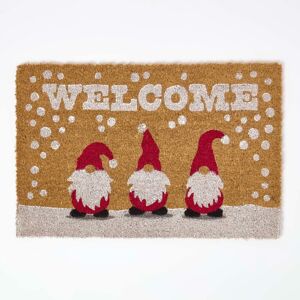 Homescapes Coir Doormat Christmas Gonk, 40 x 60 cm Homescapes Coir Doormat Christmas Gonk, 40 x 60 cm