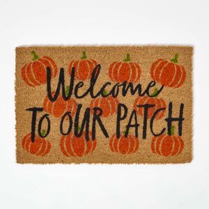 Homescapes Coir Pumpkin Patch Doormat, 60 x 40 cm, Orange, Autumn, Non-Slip Rubber Backing, Heavy Duty Homescapes Coir Pumpkin Patch Doormat, 60 x 40 cm, Orange, Autumn, Non-Slip Rubber Backing, Heavy Duty