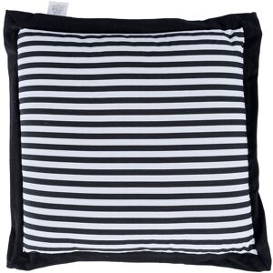 Homescapes Black Striped Seat Pad - Seat Pad Homescapes Black Striped Seat Pad - Seat Pad