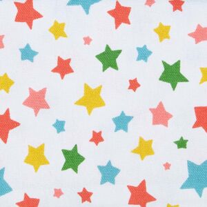Homescapes Pure Cotton Stars Multi Colour Curtain Fabric Material Homescapes Pure Cotton Stars Multi Colour Curtain Fabric Material