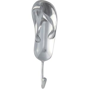 Homescapes Metal Silver Coat Hook Flip Flop 1 Wall Hook Homescapes Metal Silver Coat Hook Flip Flop 1 Wall Hook