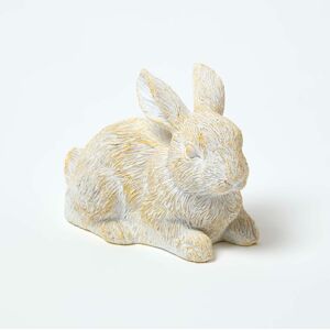 Homescapes Hollow Resin Rabbit Key Keeper, 10.8 x 6.7 x 7.5 cm, White, Weather-Resistant Polyresin, Safety Lock Homescapes Hollow Resin Rabbit Key Keeper, 10.8 x 6.7 x 7.5 cm, White, Weather-Resistant Polyresin, Safety Lock