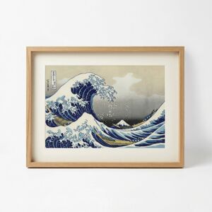 Framed Wall Art Print, Japanese Great Wave by Homescapes, 30x40cm Framed Wall Art Print, Japanese Great Wave by Homescapes, 30x40cm