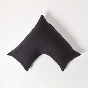 Homescapes Black Egyptian Cotton Super Soft V Shaped Pillowcase 330 TC Homescapes Black Egyptian Cotton Super Soft V Shaped Pillowcase 330 TC