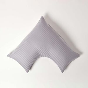 Homescapes Grey Egyptian Cotton Super Soft V Shaped Pillowcase 330 TC Homescapes Grey Egyptian Cotton Super Soft V Shaped Pillowcase 330 TC