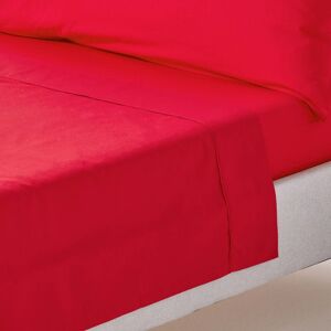 Homescapes Egyptian Cotton Flat Sheet - Red - Double - 200 TC Homescapes Egyptian Cotton Flat Sheet - Red - Double - 200 TC