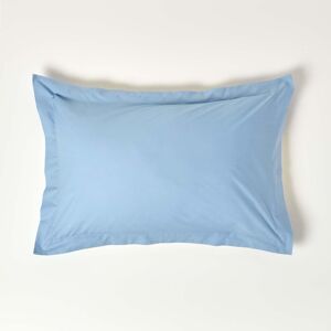 Homescapes Blue Egyptian Cotton Oxford Pillowcase 200 TC Homescapes Blue Egyptian Cotton Oxford Pillowcase 200 TC