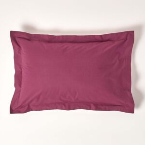 Homescapes Plum Egyptian Cotton Oxford Pillowcase 200 TC Homescapes Plum Egyptian Cotton Oxford Pillowcase 200 TC