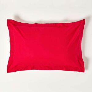 Homescapes Red Egyptian Cotton Oxford Pillowcase 200 TC Homescapes Red Egyptian Cotton Oxford Pillowcase 200 TC