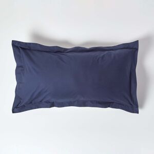 Homescapes Navy Blue Egyptian Cotton Oxford Pillowcase 200 TC, King Size Homescapes Navy Blue Egyptian Cotton Oxford Pillowcase 200 TC, King Size