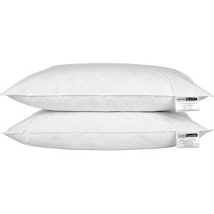 Homescapes White Duck Feather Pillow Pair - Pillow Homescapes White Duck Feather Pillow Pair - Pillow