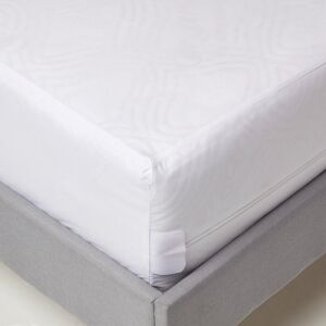 King Size Zipped Waterproof Mattress Protector 30cm Deep 150x200cm - Luxury Oeko-Tex Certified Full Encasement Mattress Cover With Zip - Homescapes King Size Zipped Waterproof Mattress Protector 30cm Deep 150x200cm - Luxury Oeko-Tex Certified Full Encasement Mattress Cover With Zip - Homescapes