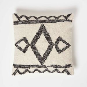 Homescapes Veria Handwoven Black Kilim Cushion with Cushion Insert Homescapes Veria Handwoven Black Kilim Cushion with Cushion Insert