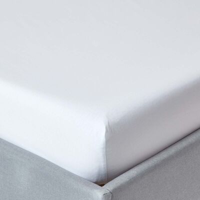 Homescapes 100% Egyptian Cotton 200 TC Single Fitted Sheet, 46 cm Deep, White, Elasticated, Machine Washable, Hypoallergenic Homescapes 100% Egyptian Cotton 200 TC Single Fitted Sheet, 46 cm Deep, White, Elasticated, Machine Washable, Hypoallergenic