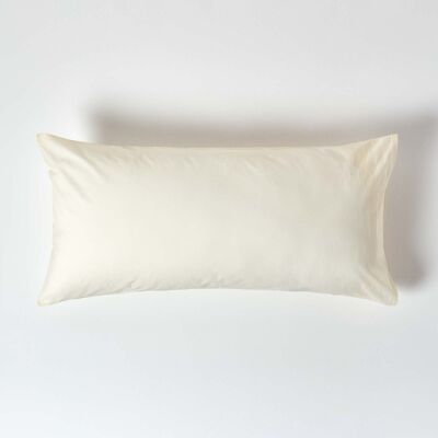 Homescapes Cream Egyptian Cotton Housewife Pillowcase 200 TC , King Homescapes Cream Egyptian Cotton Housewife Pillowcase 200 TC , King